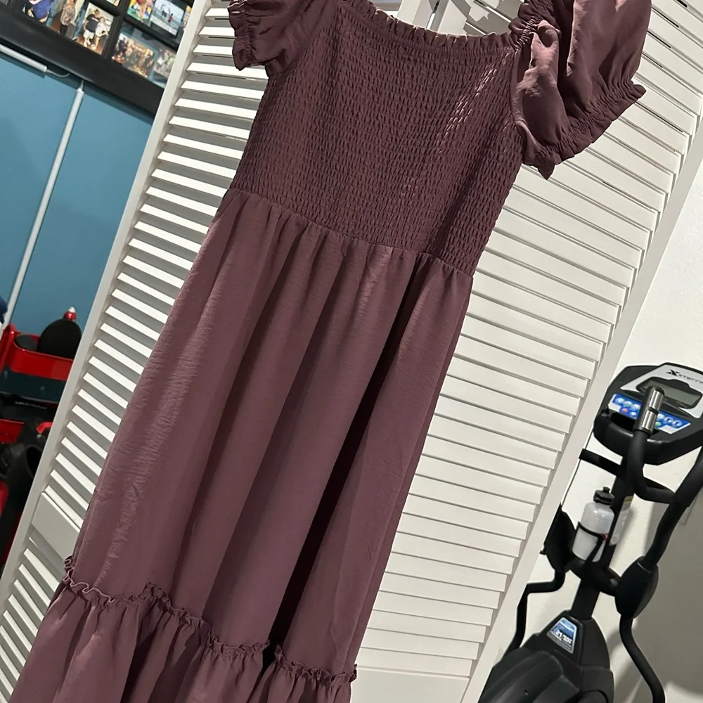 Bellamie Long Sleeve Plum Dress - Picture 7 of 9